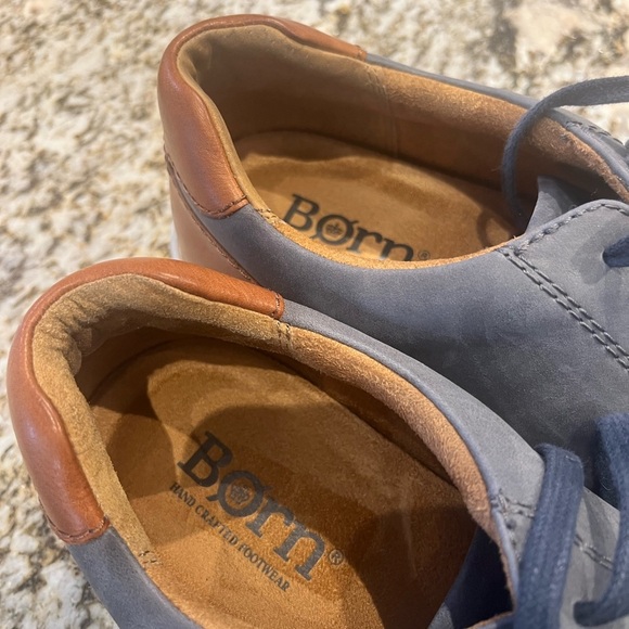 Men’s Leather Blue with Brown Accent Born Sneakers size 12 - Picture 5 of 7